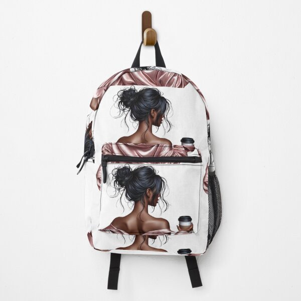Item preview, Stylish Black Girl Illustration | Cozy Coffee Fashion designed and sold by Lulunza.