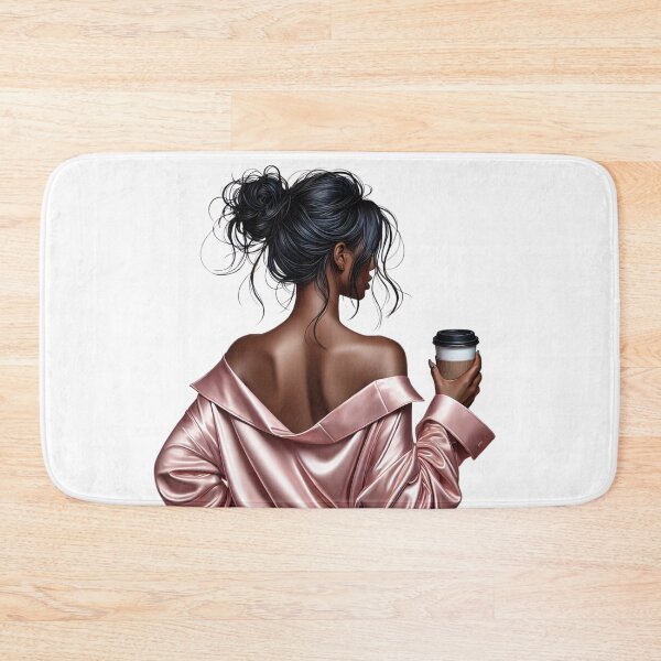 Item preview, Stylish Black Girl Illustration | Cozy Coffee Fashion designed and sold by Lulunza.
