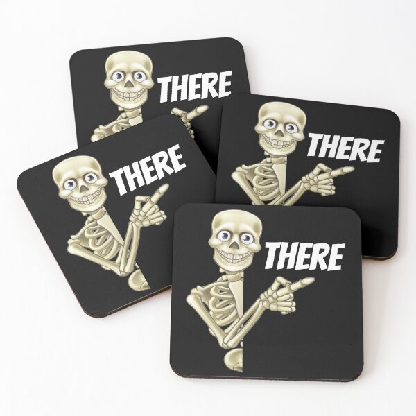 Item preview, Spooky Skeleton Says “There” – Funny Halloween Design designed and sold by Karim-Karem.