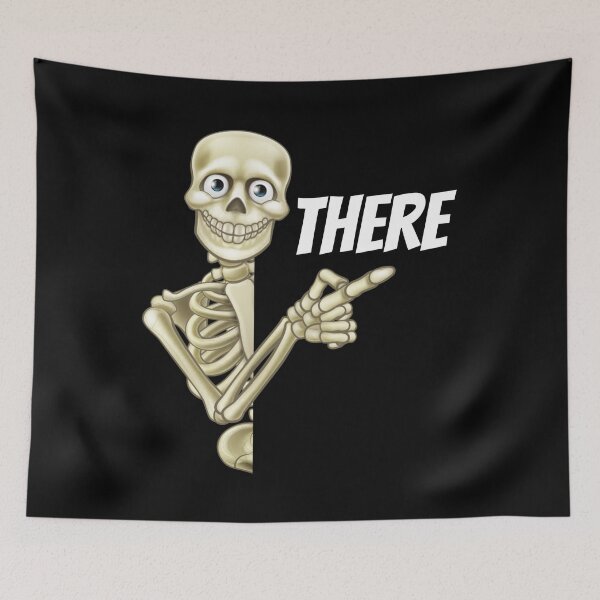 Item preview, Spooky Skeleton Says “There” – Funny Halloween Design designed and sold by Karim-Karem.
