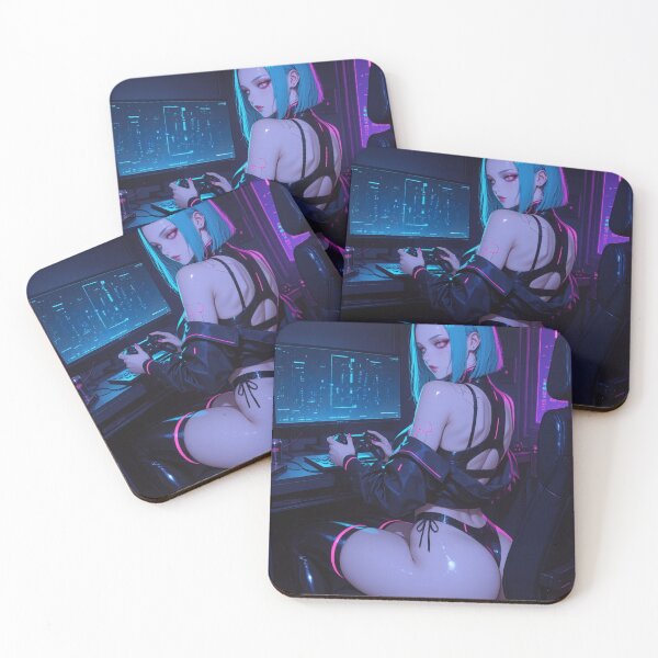 Item preview, Anime bikini waifu cyberpunk gamer designed and sold by Planet Utoppia.