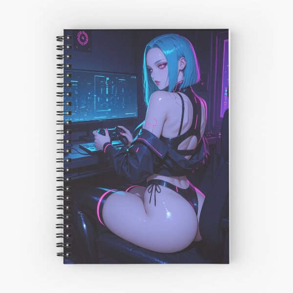 Item preview, Anime bikini waifu cyberpunk gamer designed and sold by Planet Utoppia.