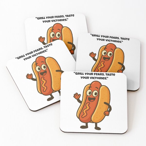 Item preview, Meet the Cheerful Hot Dog - Your New Favourite Snack designed and sold by Latitude 1°N.