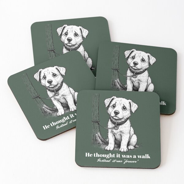 Item preview, HE THOUGHT IT WAS A WALK - Instead it was "forever" designed and sold by Pawethic Prints Studio.