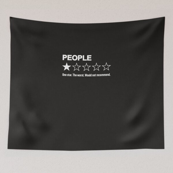 Item preview, People-One-Star-The-Worst-Would-Not-Recommend-Funny-Human-Rating designed and sold by amelioammicel.