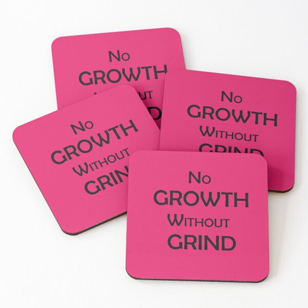 Item preview, No Growth Without Grind – Motivational Hustle Quote designed and sold by ArtNestVerse.