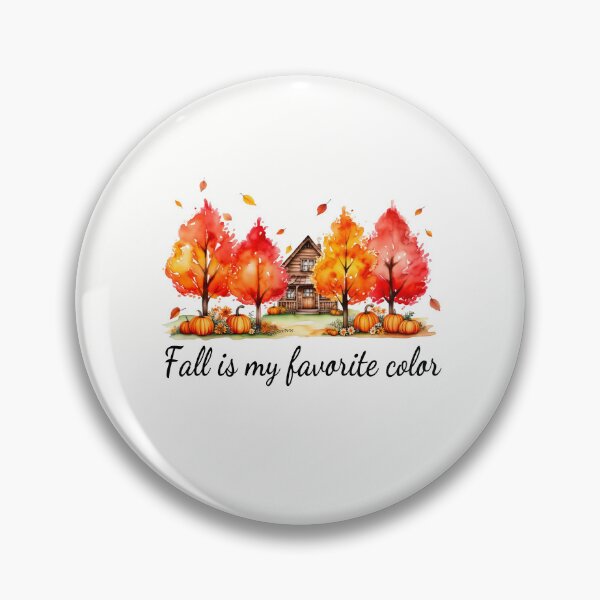 Item preview,  Autumn Cabin with Pumpkins and Fall Trees designed and sold by HalloweenGift.