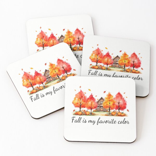 Item preview,  Autumn Cabin with Pumpkins and Fall Trees designed and sold by HalloweenGift.