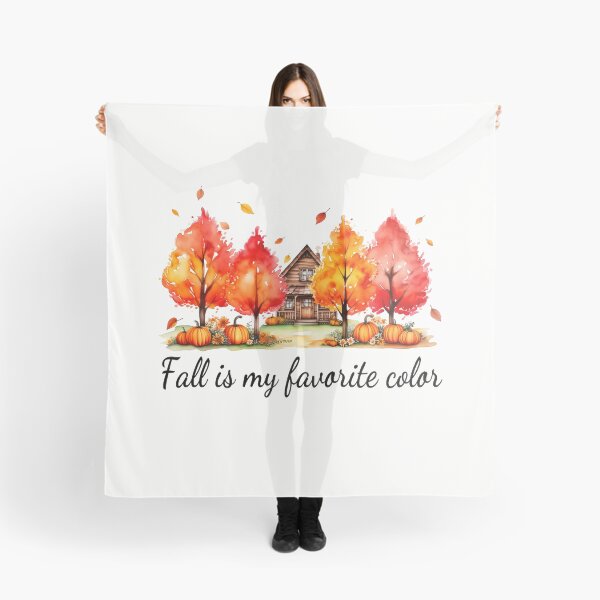 Item preview, Autumn Cabin with Pumpkins and Fall Trees designed and sold by HalloweenGift.
