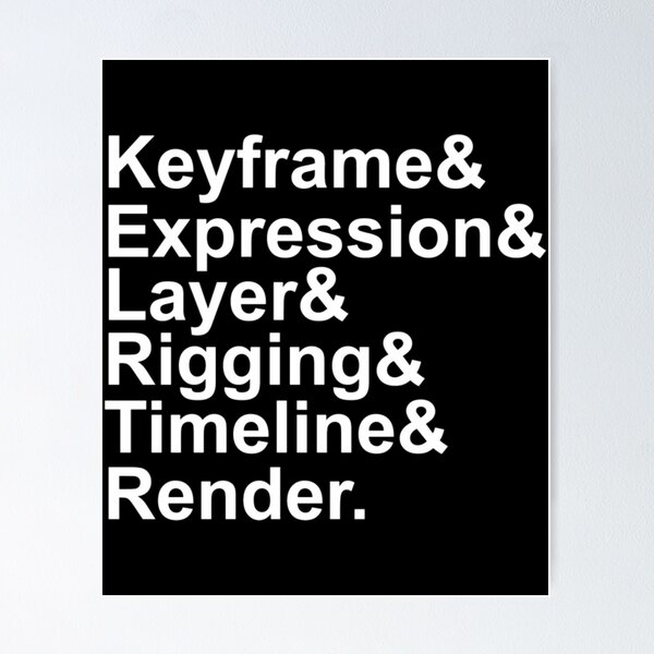 Item preview, Animation Terms Glossary  	 designed and sold by poghnppoe28.