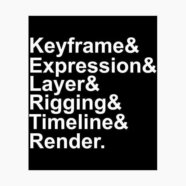 Item preview, Animation Terms Glossary  	 designed and sold by poghnppoe28.