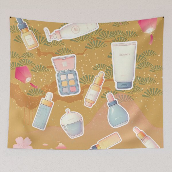 Item preview, Korean Beauty Aesthetic | K-Beauty Skincare & Makeup Illustration designed and sold by Sugar Wisdom .