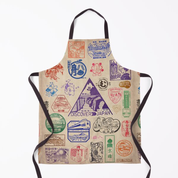 Item preview, Japanese EKI stamps collage (2), original design, poster layout designed and sold by VectoriasSecret.