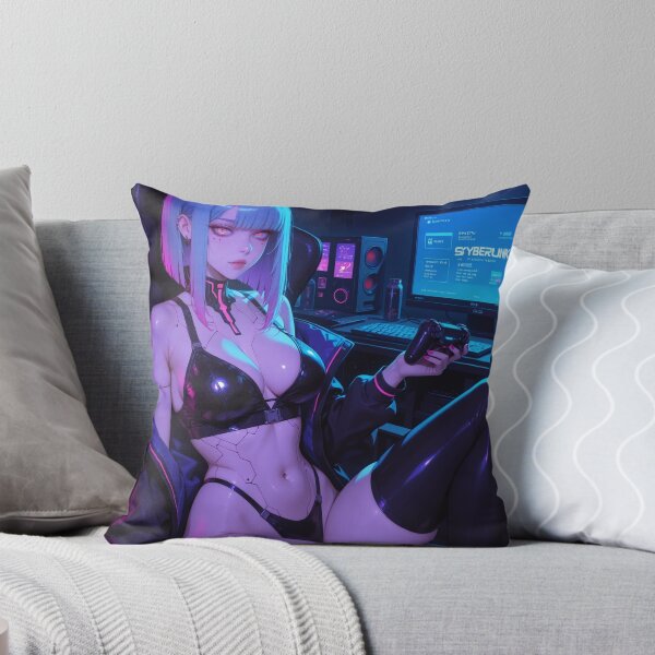 Item preview, Anime bikini waifu cyberpunk gamer designed and sold by Planet Utoppia.