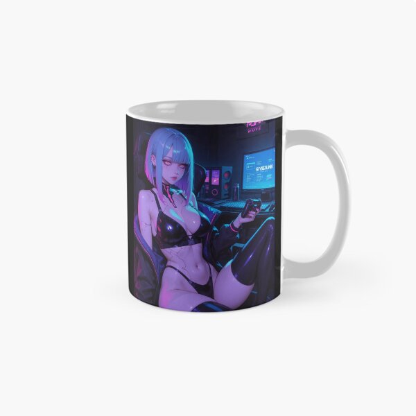 Item preview, Anime bikini waifu cyberpunk gamer designed and sold by Planet Utoppia.