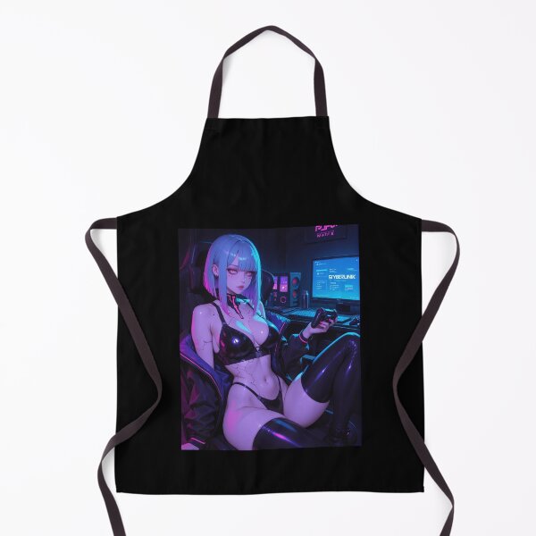 Item preview, Anime bikini waifu cyberpunk gamer designed and sold by Planet Utoppia.