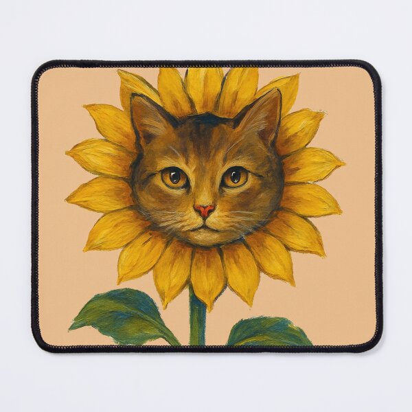 Item preview, Kitty Cat Sunflower designed and sold by FrictionMaxxing.