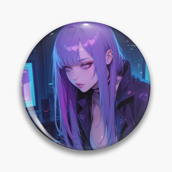 Item preview, Anime bikini waifu cyberpunk gamer designed and sold by Planet Utoppia.