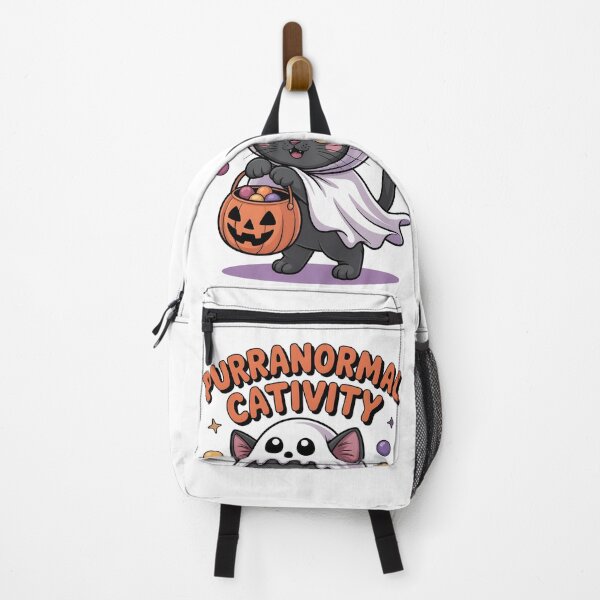 Item preview, Purranormal Cativity - Cute Black Cat Ghost Halloween designed and sold by Bad Unicorn.
