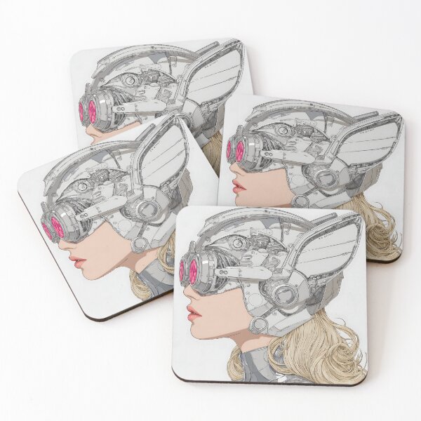 Item preview, Blonde Futuristic Female Cyborg Chrome Poster | Retrofuturism Sci-Fi Wall Art | Digital Space Age Print 9 designed and sold by Velvetcosmonova.