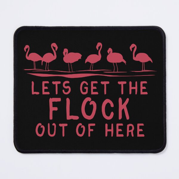 Item preview, Get the Flock Out – Funny Flamingo Pun Design - Pink designed and sold by Fun Funky Designs.