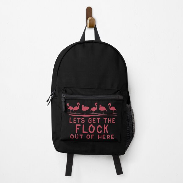 Item preview, Get the Flock Out – Funny Flamingo Pun Design - Pink designed and sold by Fun Funky Designs.