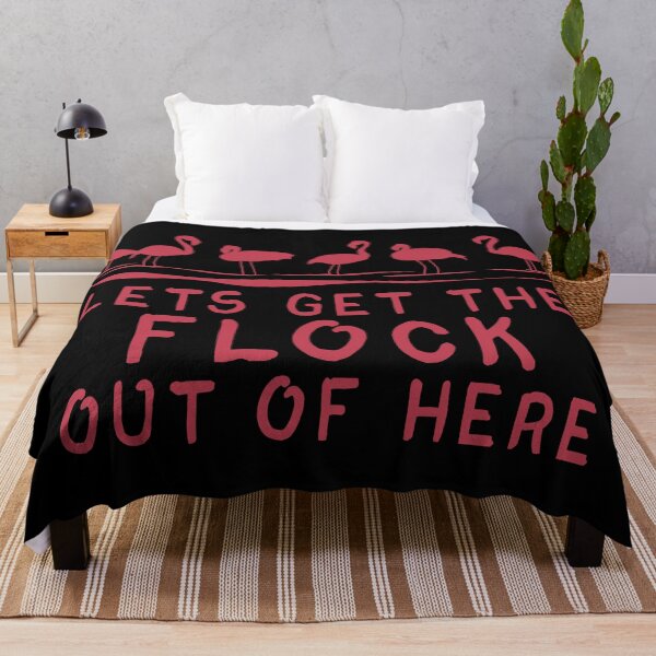 Item preview, Get the Flock Out – Funny Flamingo Pun Design - Pink designed and sold by Fun Funky Designs.