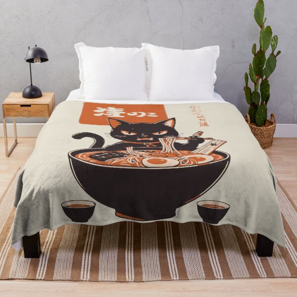 Item preview, Cat eating ramen designed and sold by BrownHorse90s.