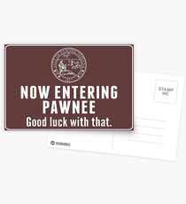 Jetzt betreten Pawnee Postkarten
