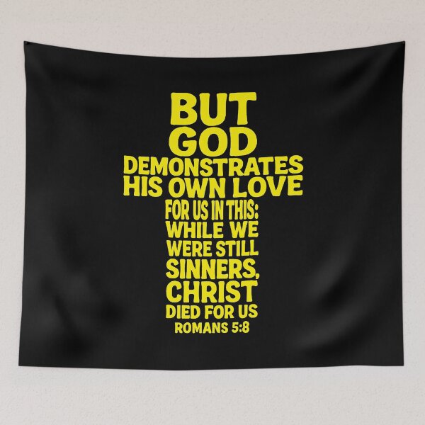 Item preview, Romans 5:8 Christ Died For Us designed and sold by plushism.