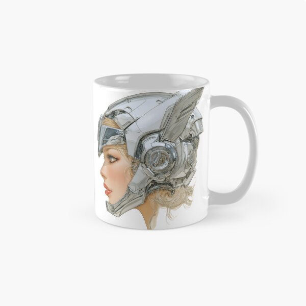 Item preview, Blonde Futuristic Female Cyborg Chrome Poster | Retrofuturism Sci-Fi Wall Art | Digital Space Age Print 5 designed and sold by Velvetcosmonova.