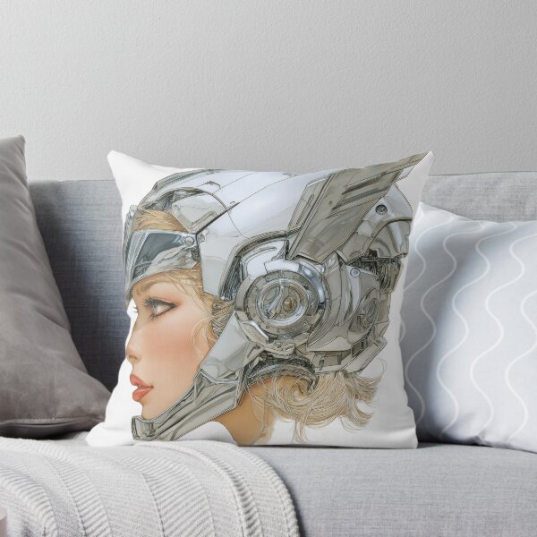 Item preview, Blonde Futuristic Female Cyborg Chrome Poster | Retrofuturism Sci-Fi Wall Art | Digital Space Age Print 5 designed and sold by Velvetcosmonova.