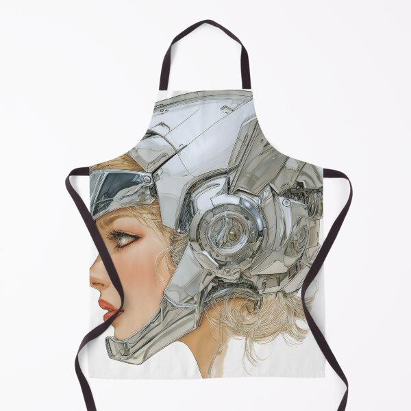 Item preview, Blonde Futuristic Female Cyborg Chrome Poster | Retrofuturism Sci-Fi Wall Art | Digital Space Age Print 5 designed and sold by Velvetcosmonova.