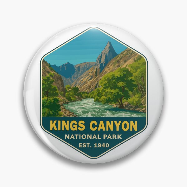 Item preview, Kings Canyon National Park Retro Sticker designed and sold by Ismeal Von.