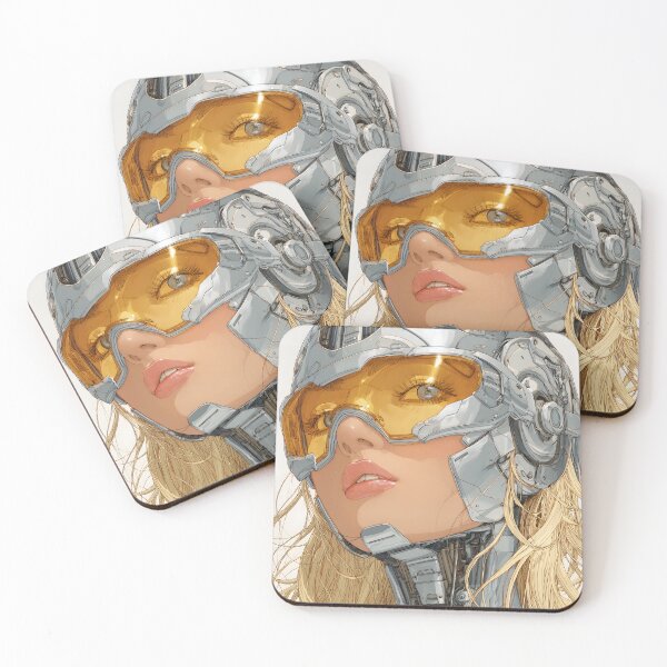 Item preview, Blonde Futuristic Female Cyborg Chrome Poster | Retrofuturism Sci-Fi Wall Art | Digital Space Age Print 1 designed and sold by Velvetcosmonova.