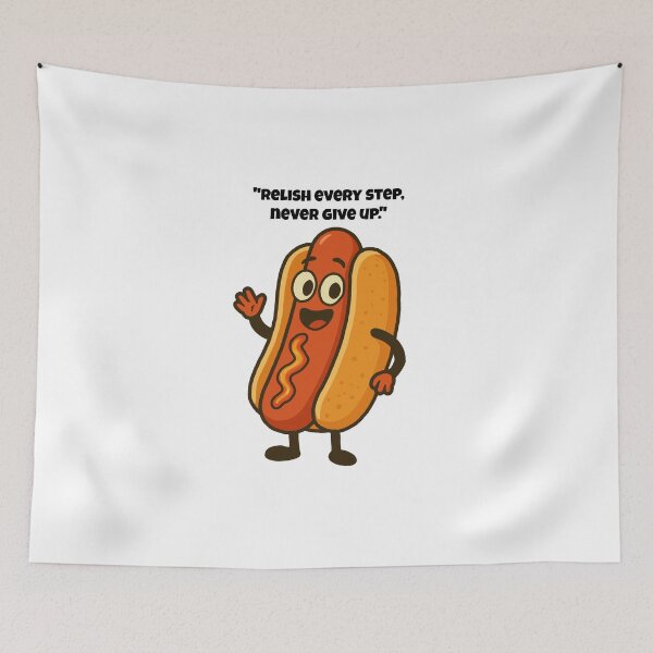 Item preview, Relish Every Step – The Happy Hotdog designed and sold by Latitude 1°N.