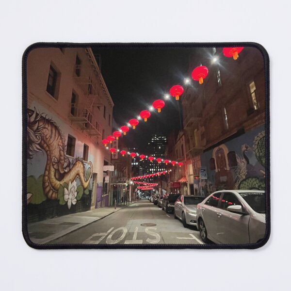 Aperçu de l'œuvre Chinatown la nuit - San Francisco créée et vendue par TravelingTwins.
