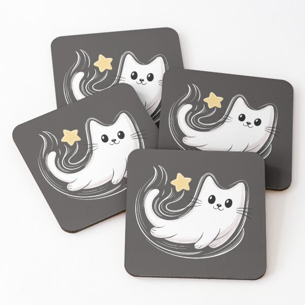 Item preview, Magical Starry Ghost Cat designed and sold by WildernessGear.
