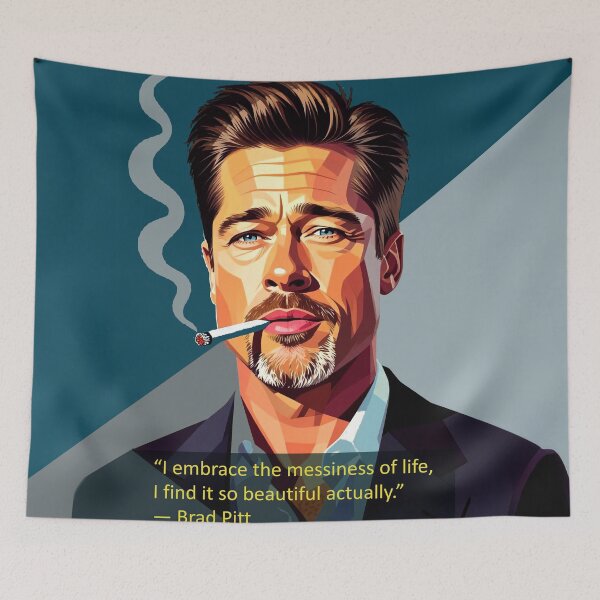 Item preview, Brad Pitt smoking designed and sold by Art Sebastian Moreno.