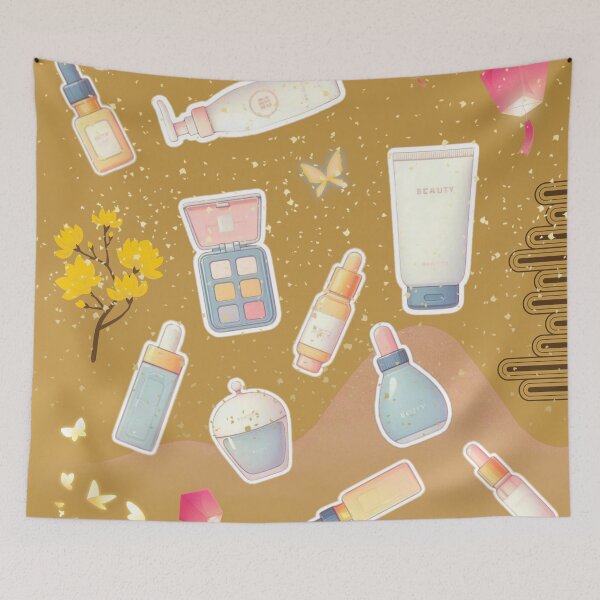 Item preview, Korean Beauty Aesthetic | K-Beauty Skincare & Makeup Illustration designed and sold by Sugar Wisdom .