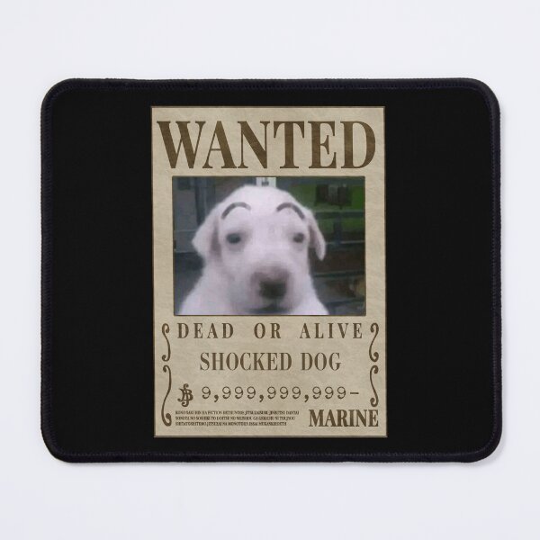 Item preview, Shocked Dog Wanted Poster Meme – Funny Eyebrow Pup Reaction designed and sold by LOL Studio.
