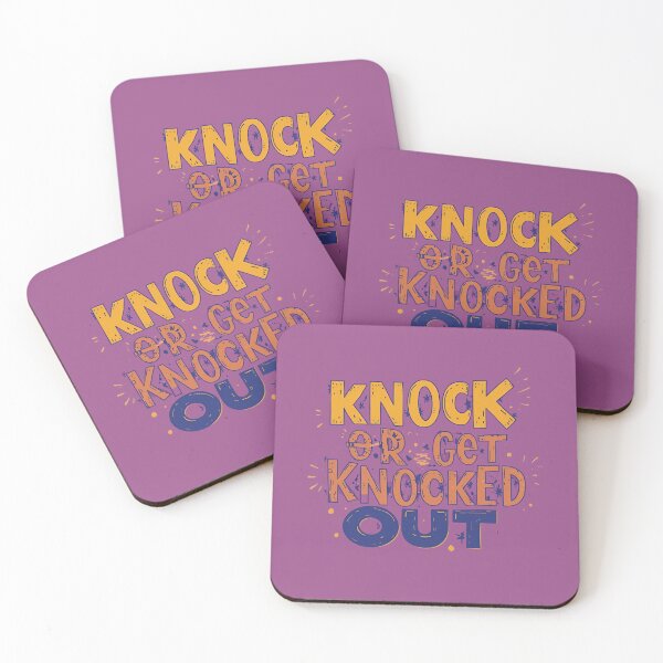 Item preview, Knock or Get Knocked Out funky aesthetic minimalist cool design designed and sold by Baqiah153.