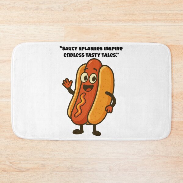 Item preview, Hot Dog Character – Saucy Fun! designed and sold by Latitude 1°N.