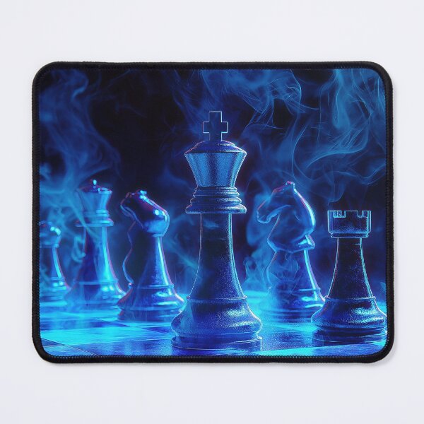 Item preview, Blue Chess Pieces with Smoke Effect designed and sold by davidonstudio.