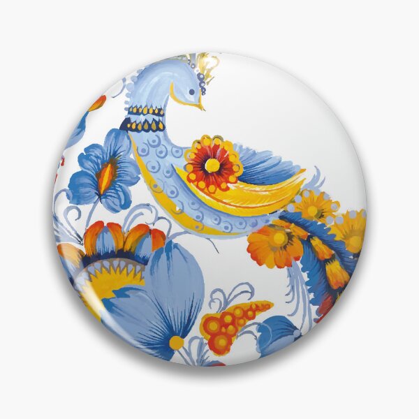 Item preview, Beatiful blue bird with flowers designed and sold by ZamriiArt.