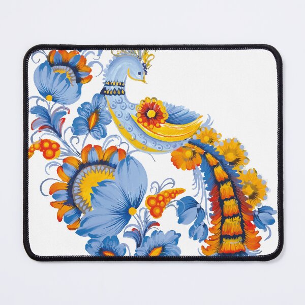 Item preview, Beatiful blue bird with flowers designed and sold by ZamriiArt.