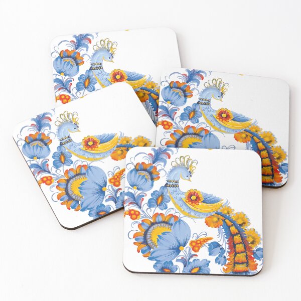 Item preview, Beatiful blue bird with flowers designed and sold by ZamriiArt.