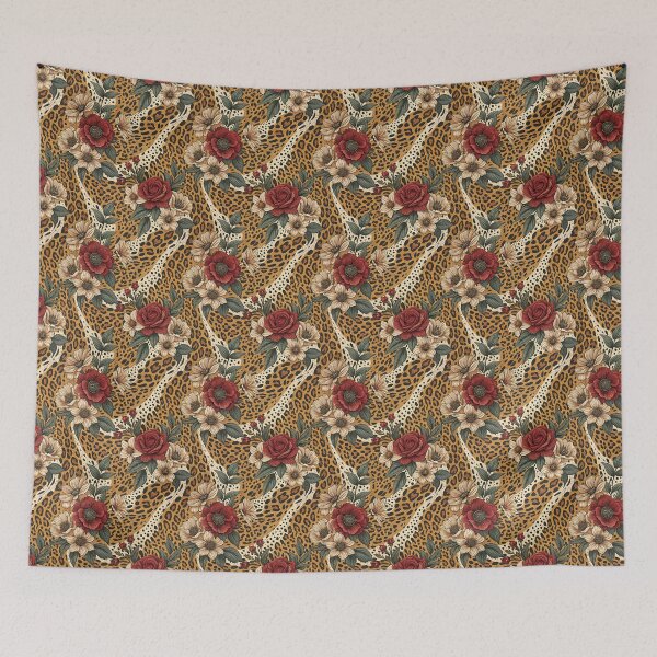 Item preview, Elegant and chic animal pattern with flowers designed and sold by Merrylands Artshop.