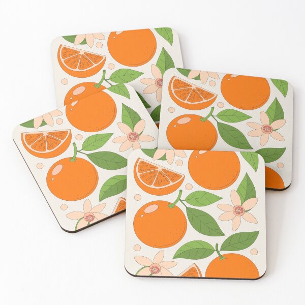 Item preview, Orange Fruit and Blossom Illustration designed and sold by PatiMood.