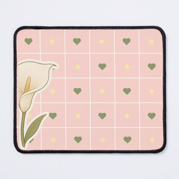 Item preview, Calla Lily Romantic Heart Grid Pattern designed and sold by imperiumpublicitario .
